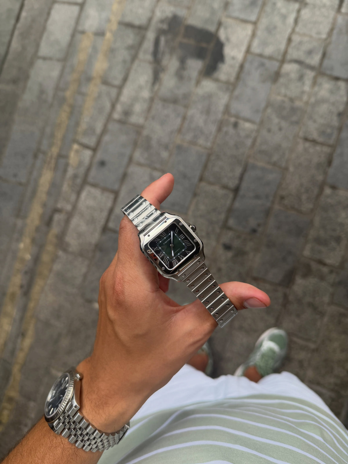 Cartier Santos Medium Green