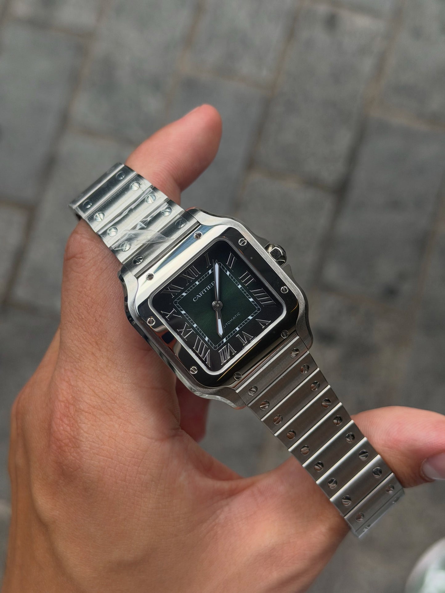 Cartier Santos Medium Green