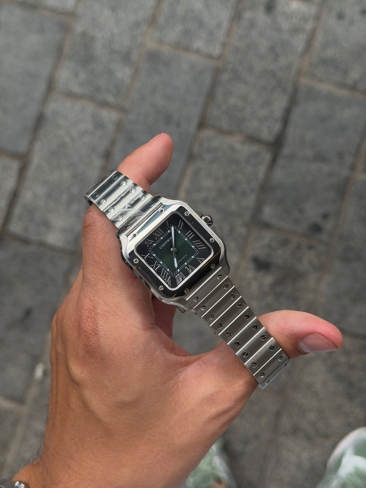 Cartier Santos Medium Green