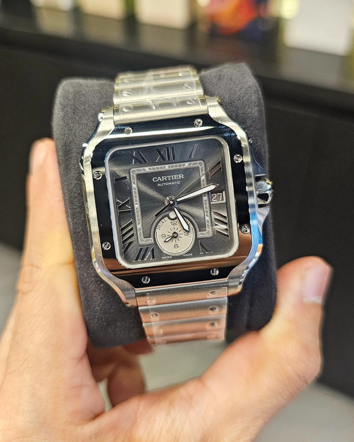 CARTIER – Santos de Cartier Dual Time
