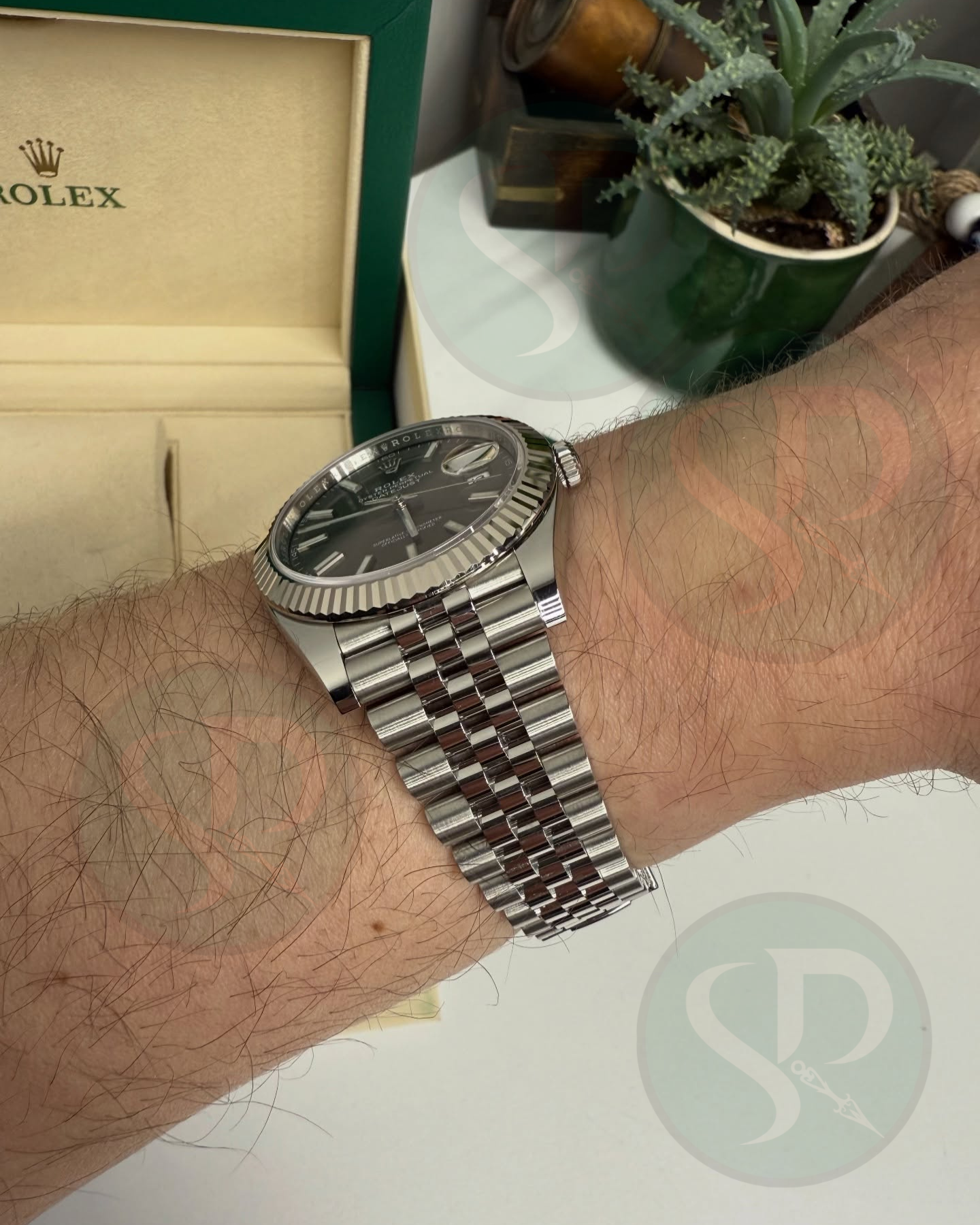 Datejust 41 Wimbledon Jubilee Fluted