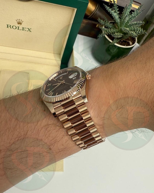 Day-Date 40 Chocolate Roman Rosegold